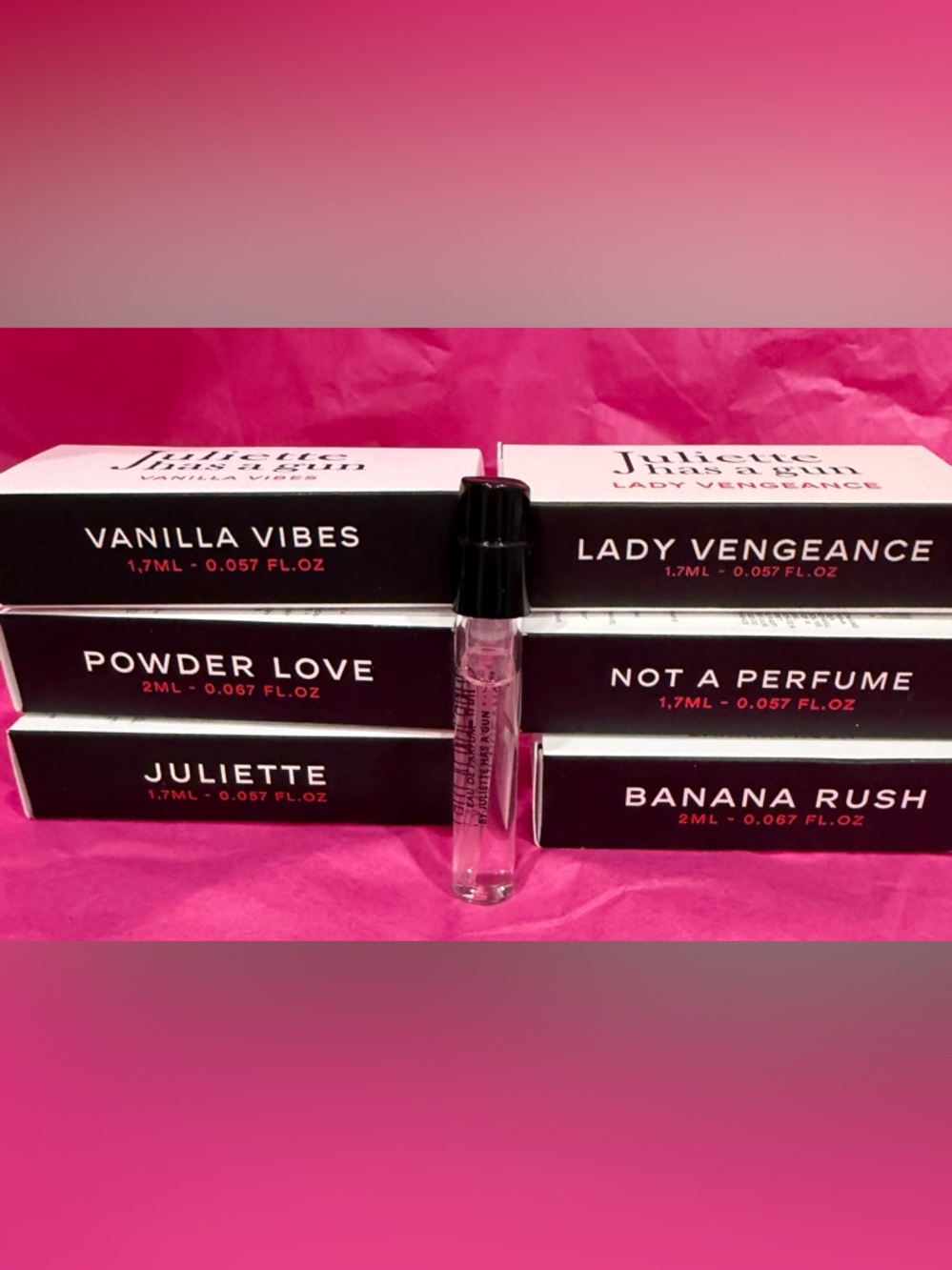 Juliette Collection Sample - Set of 6 .Lightweight Mist. Larger than samples.New